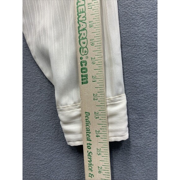 Vintage Career Club Button Up Shirt Striped Design Pocket Made in USA Size 15 - Picture 7 of 16